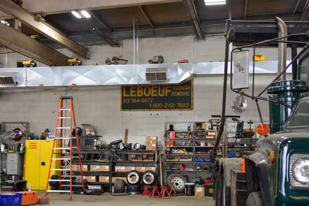 LeBoeuf operates a large fleet of vehicles that require regular maintenance and repairs to keep going. If you look closely, you can see our mechanics like to have fun in the garage!